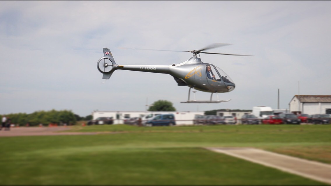 Peter in helicopter